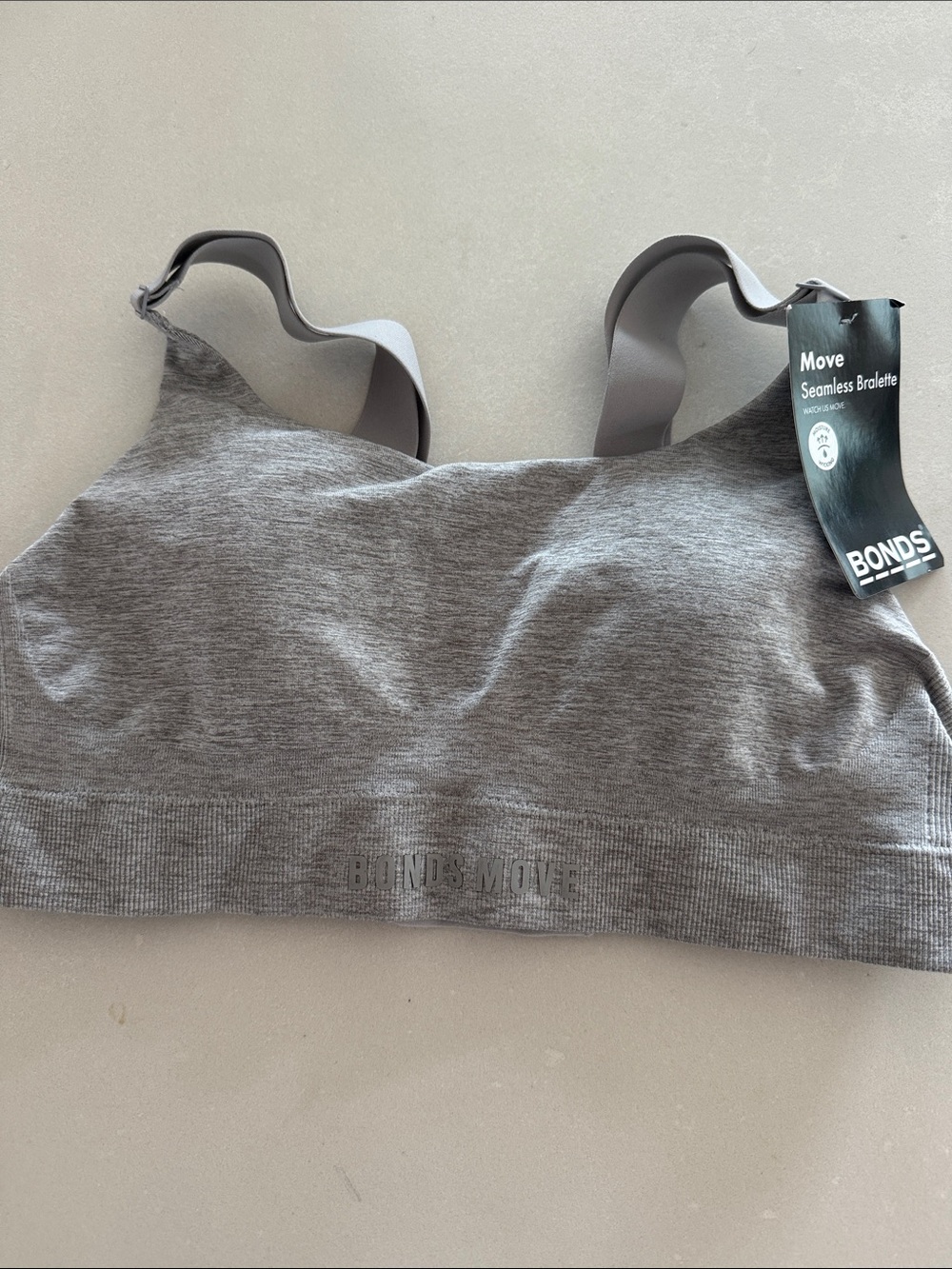 BONDS Move Seamless Bralette in Heather Grey
